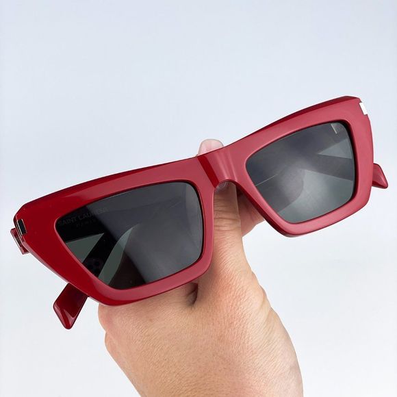 Saint Laurent SL467 003 Sunglasses Red Grey Cat Eye Women main image 9